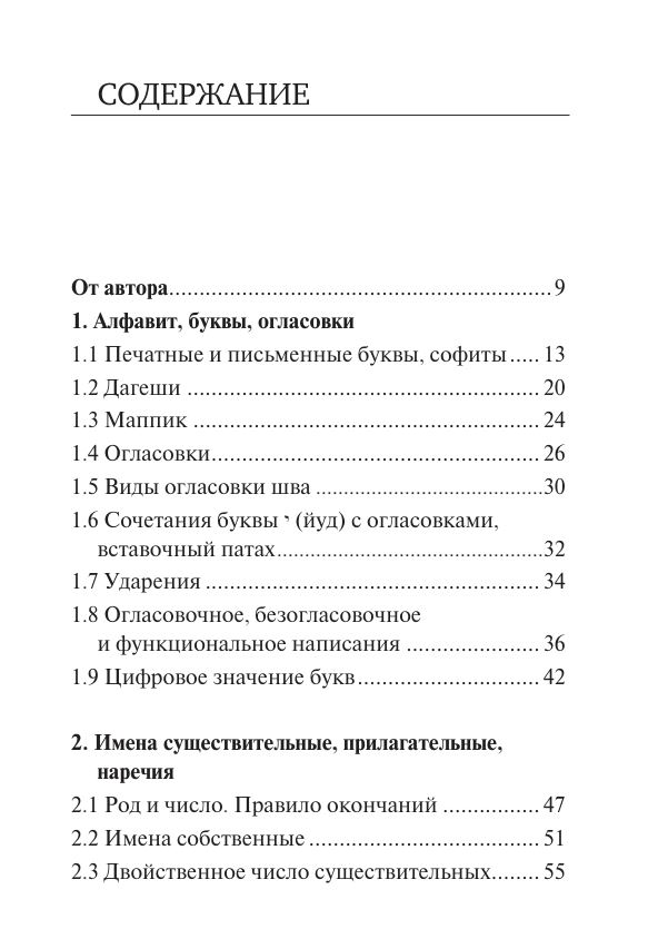 Все правила иврита в схемах и таблицах