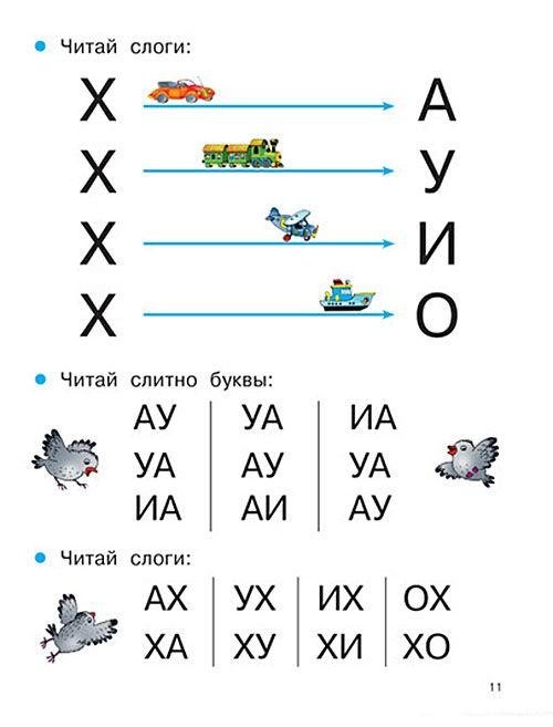 Букварь. Раннее обучение чтению.