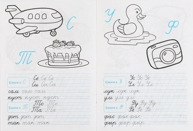 Тренажер по чистописанию. Пишем слоги и слова. Подготовка к школе
