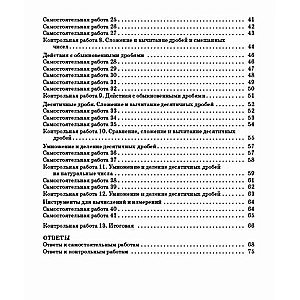 Математика. 5 класс. Самостоятельные и контрольные работы