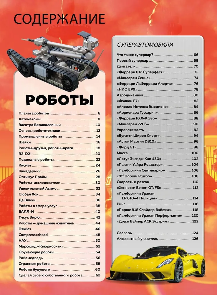 Роботы и суперавтомобили