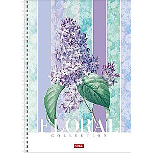 Notebook &quot;Floral collection&quot; 4 designs per block