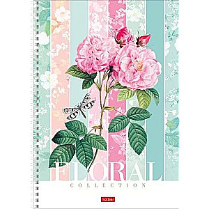 Notebook &quot;Floral collection&quot; 4 designs per block