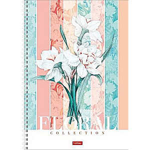 Notebook &quot;Floral collection&quot; 4 designs per block