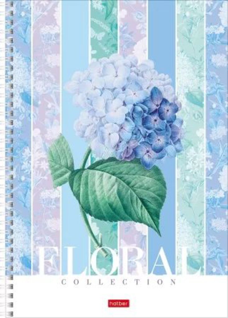 Notebook &quot;Floral collection&quot; 4 designs per block