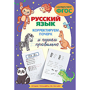 Russian language. Correcting handwriting and writing correctly