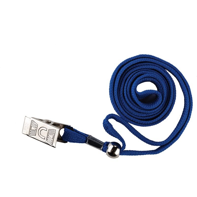 Cord with badge clip, 42 cm (assorted)