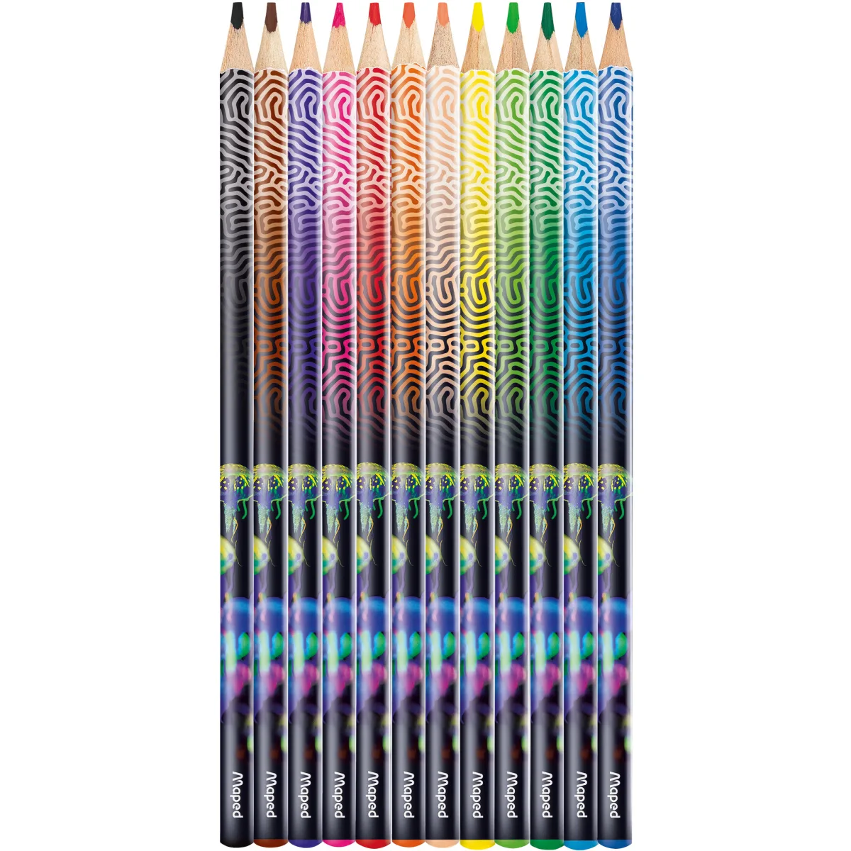 MAPED Deepsea Paradise colored pencils (12 colors)