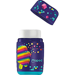 Sharpener with container + eraser MAPED Pixel Party