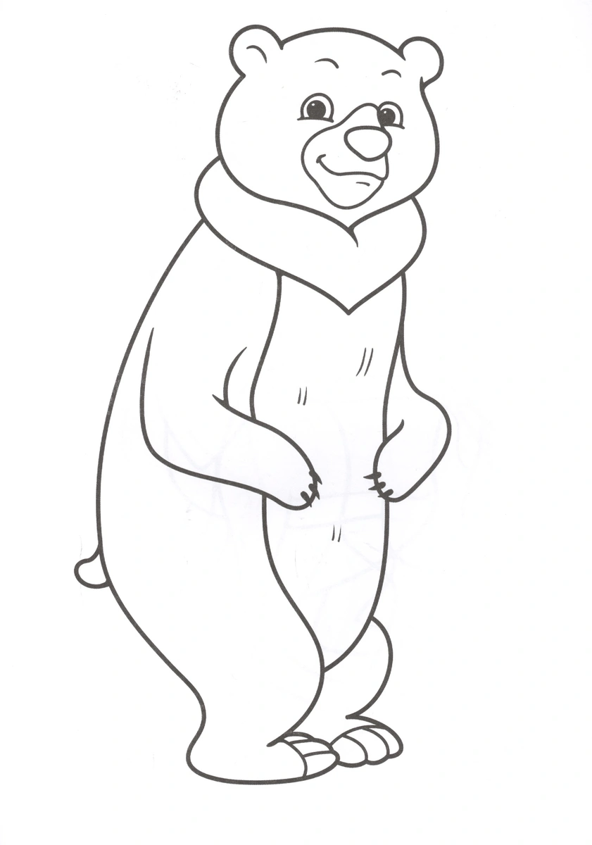 Coloring page A4. Zoo