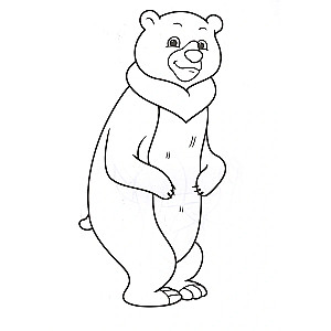 Coloring page A4. Zoo