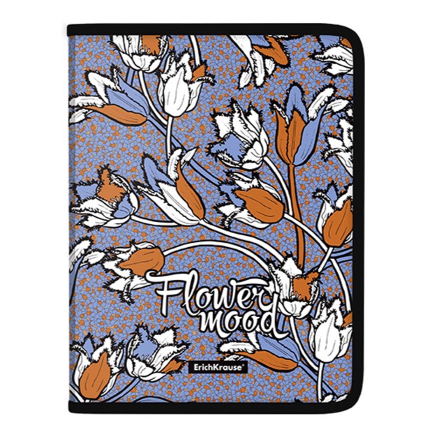 Folder A5+ with zipper ErichKrause Tulips