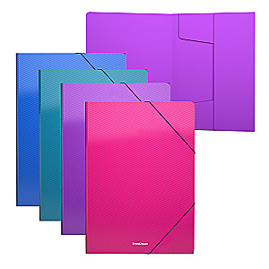 Folder A4 with elastic bands ErichKrause Diagonal Vivid (mixed colors)