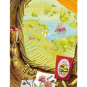 Honey Bee and Raspberry Mountain Island