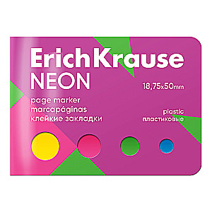 Закладки ErichKrause Neon (4 цветов)