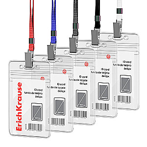 Vertical badge ErichKrause, 62x91 mm (color mix)