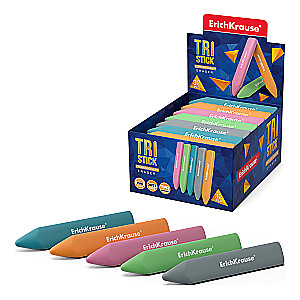 ErichKrause Tri Stick eraser (mixed colors)