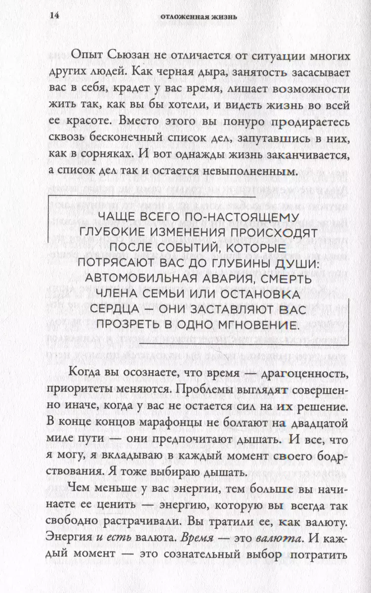 Отложенная жизнь. Как перестать ждать удобного случая и понять, что у тебя есть только сегодня