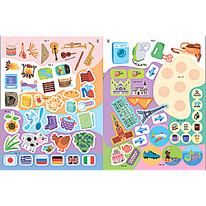 School of the Seven Dwarfs. Activities with stickers. Set 6+