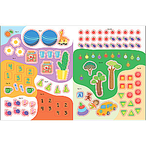 School of the Seven Dwarfs. Activities with stickers. Set 4+