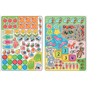 School of the Seven Dwarfs. Activities with stickers. Set 3+