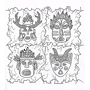 Shamanic motives. Drawings for meditation