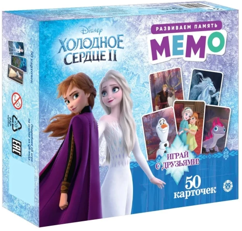 Board game Memo. Frozen