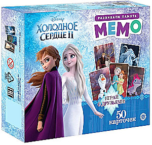 Board game Memo. Frozen