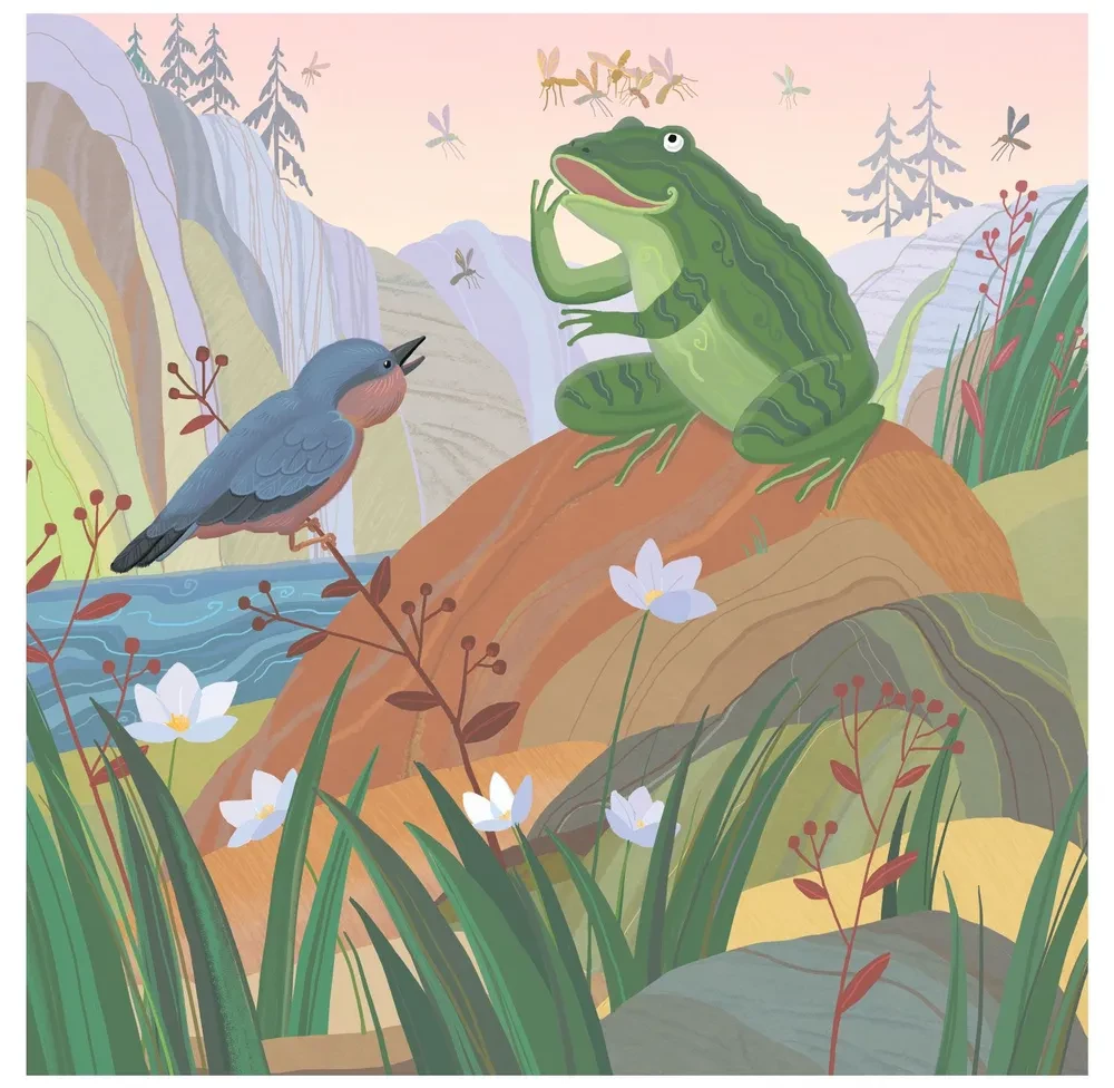 Boastful frog. Yakut tales