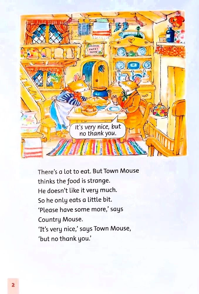 The Town Mouse And Country Mouse. Level 2