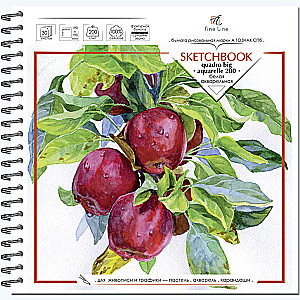 Sketchbook for watercolors Quadro big. Botany