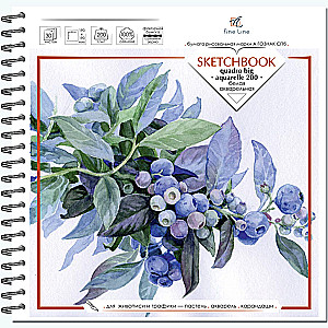 Sketchbook for watercolors Quadro big. Botany