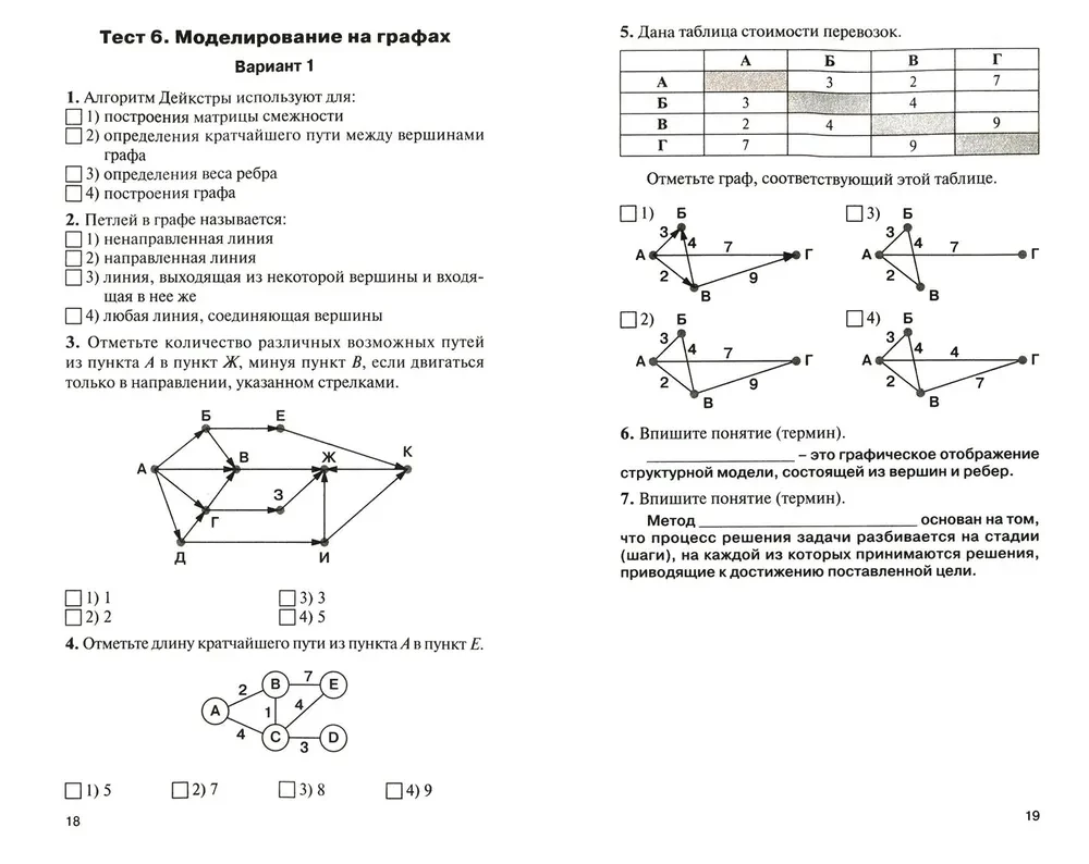 Computer science. Grade 11