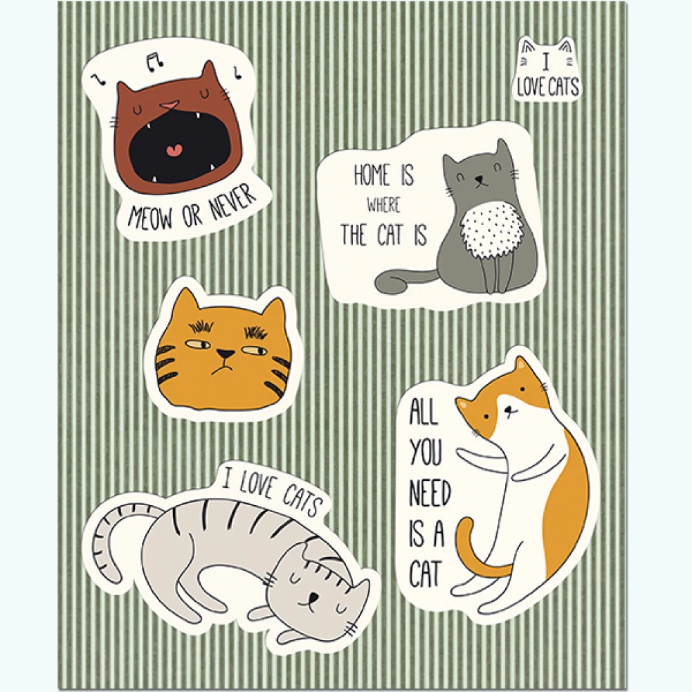 Notebook Cat stickers