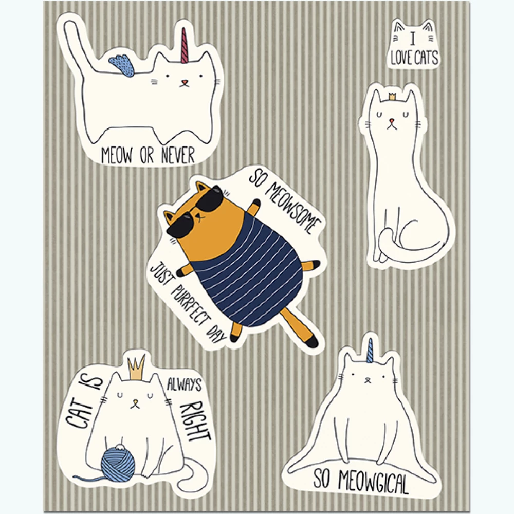 Notebook Cat stickers