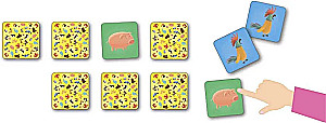 Board games. Memo Lotto. Animals. 2 in 1