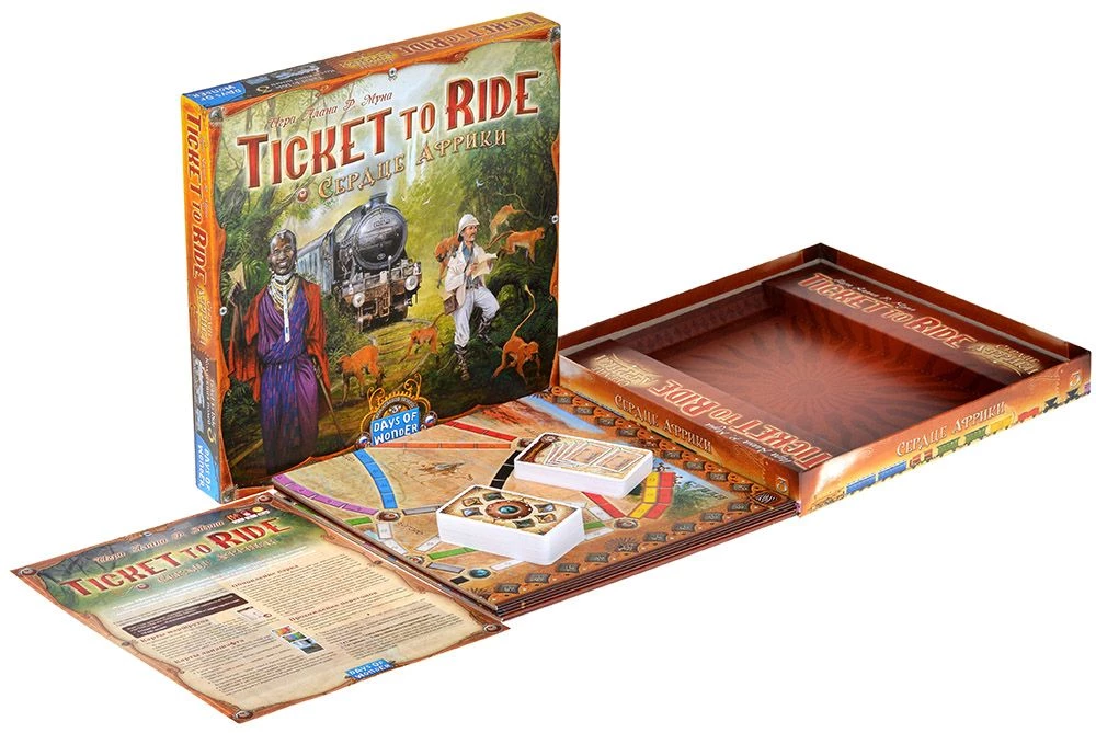 Настольная игра Ticket to Ride. Сердце Африки