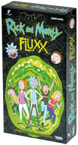 Board game Fluxx. Rick and Morty