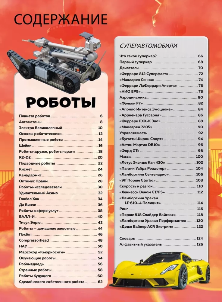 Роботы и суперавтомобили