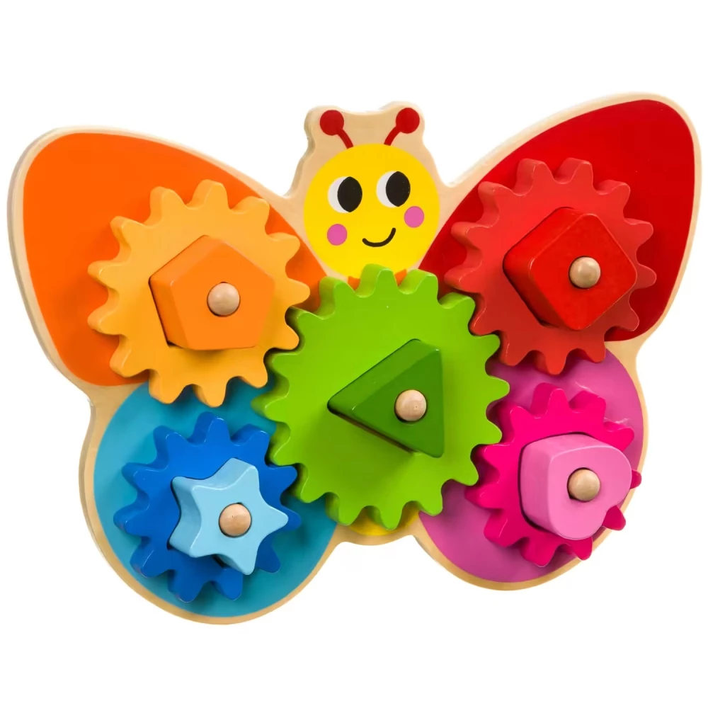 Toy with gears and figures Butterfly!