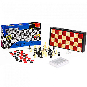 Games 4 in 1 Checkers. Chess. Backgammon. Cards