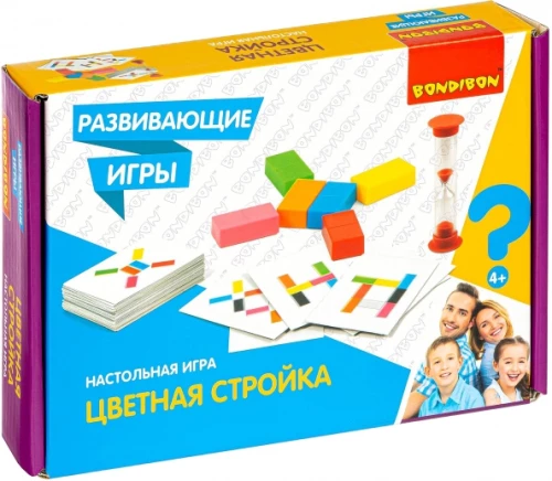 Board game Bondibon “COLORED BUILDING”, BOX