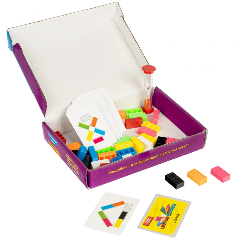 Board game Bondibon “COLORED BUILDING”, BOX