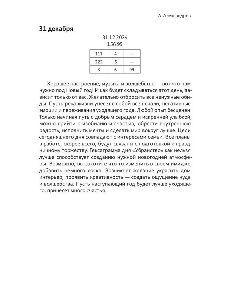 Digital forecast using the Alexandrov system. 2024