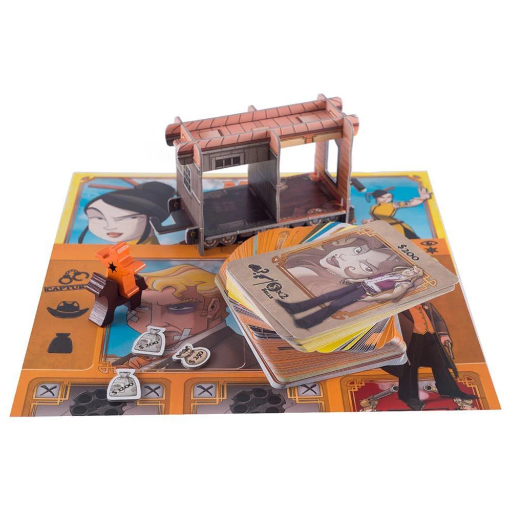 Board game Colt Express. Sheriff and Prisoners