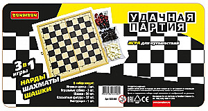 Board games 3 in1 (chess, checkers, backgammon)