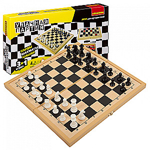 Board games 3 in1 (chess, checkers, backgammon)