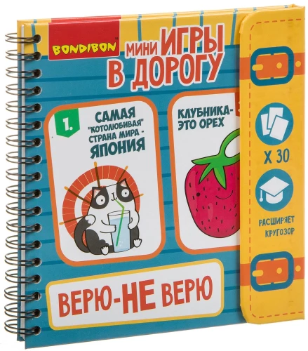 Компактная игра в дорогу Верю - не верю