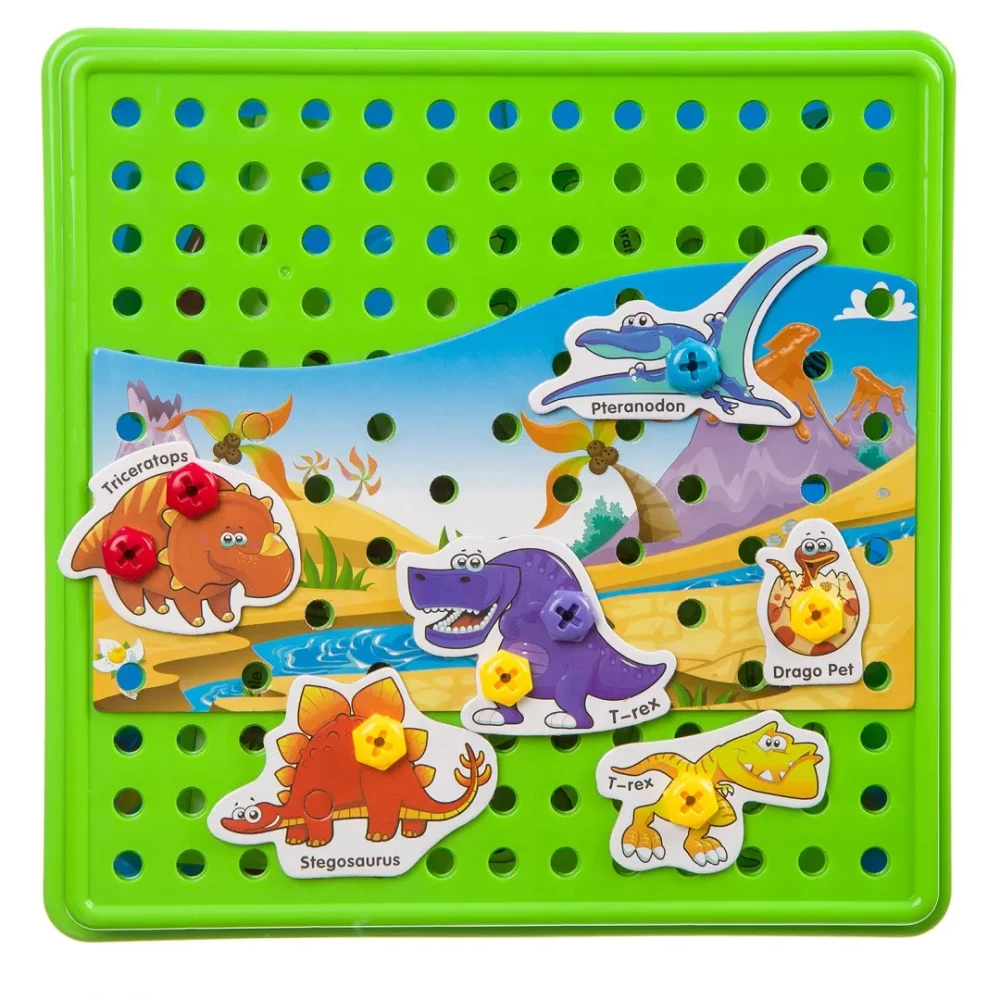 Mosaic for kids Dinosaurs and wild animals