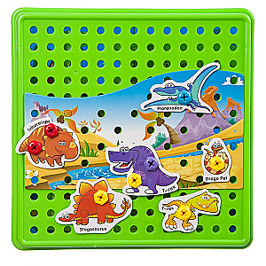 Mosaic for kids Dinosaurs and wild animals